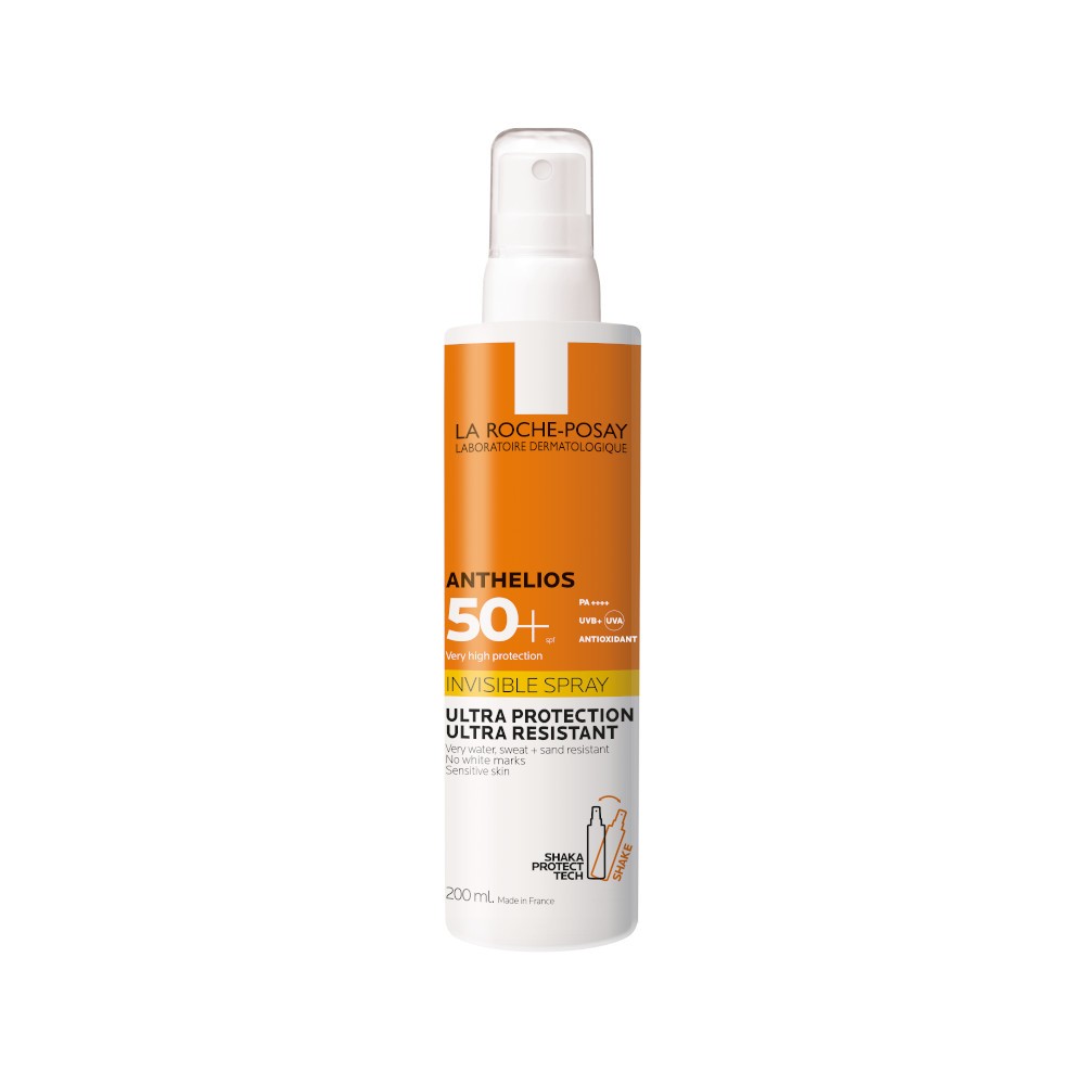 Anthelios Spray Invisibile SPF50+ Shaka Protect Tech - Ultra resistente all'acqua - 200 ml